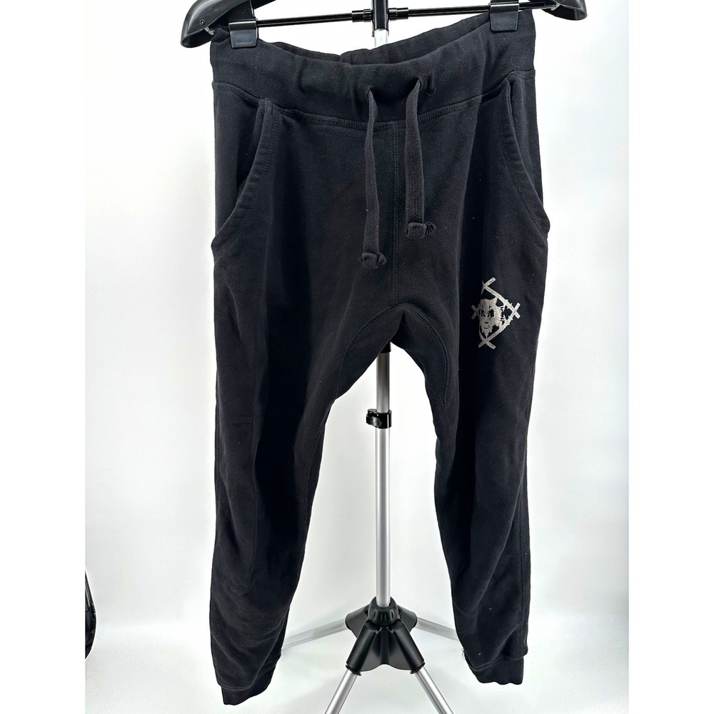 Xavier Wulf Jogger Sweatpants Medium Cotton Graphic Drawstring Pockets